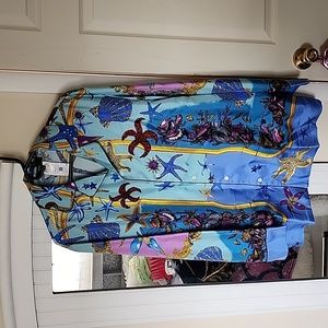 Versace Trésor de la Mer Silk Pajama top & bottoms MSRP $3000 USD